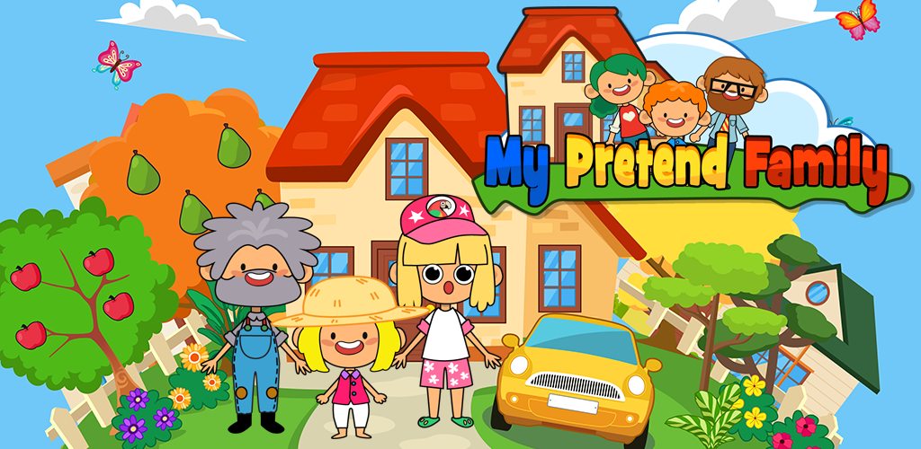 Banner of My Pretend Home & Family - Kids Play Town Games! 3.2