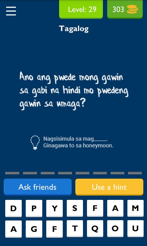 Screenshot of Ulol - Tagalog Logic & Trivia
