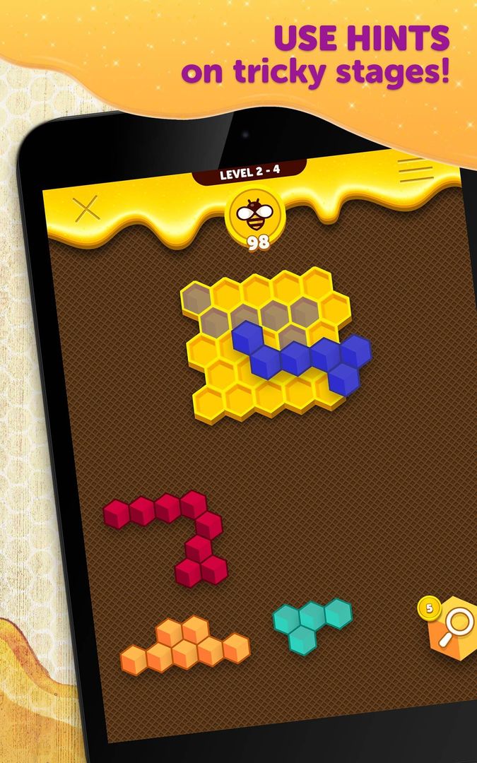 Hexa Buzzle screenshot game