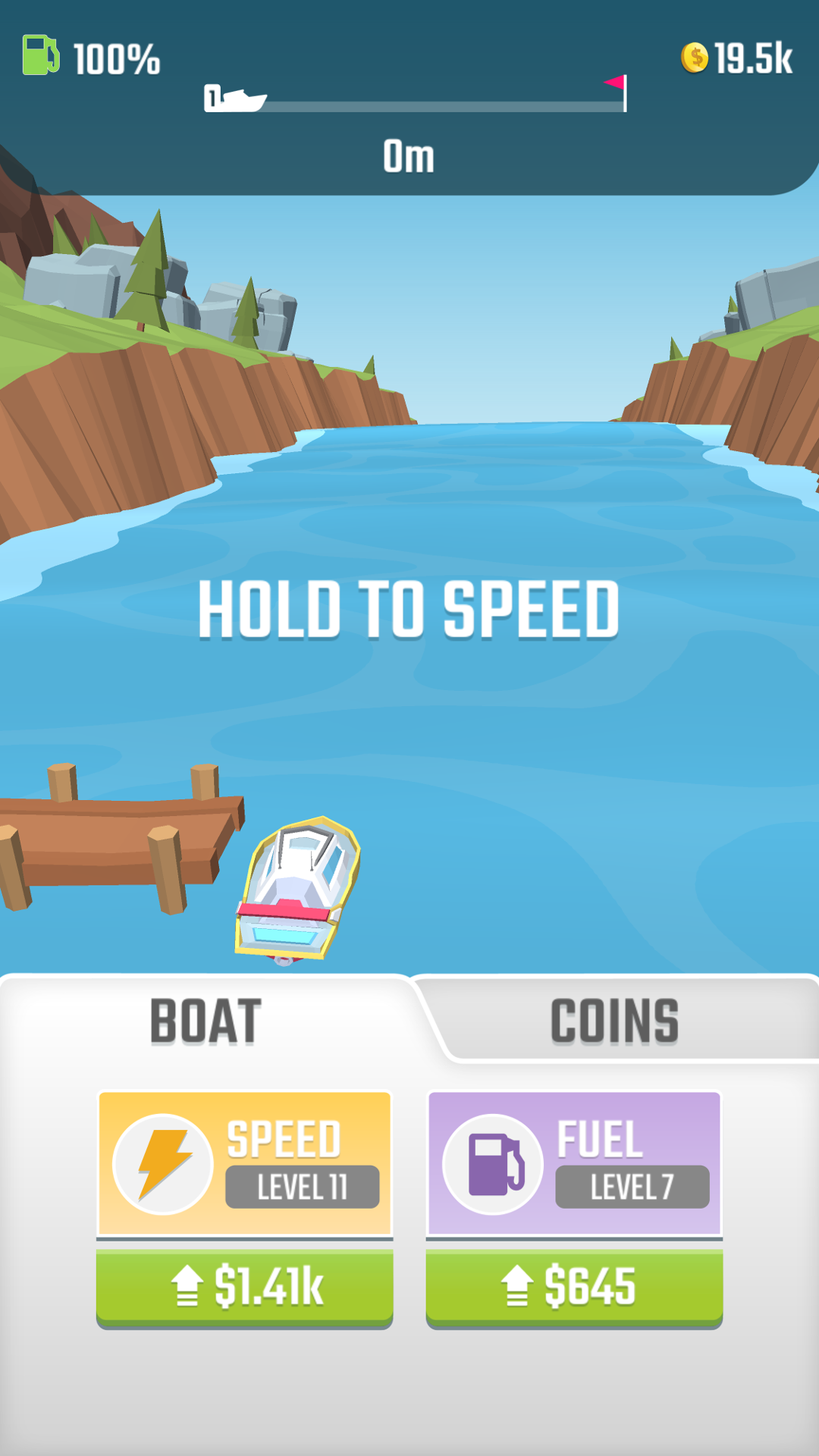 Скриншот игры Flippy Boat
