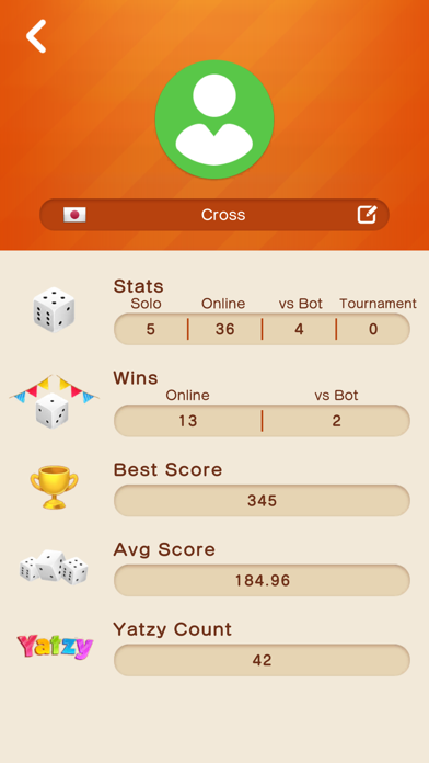 Yatzy Infinity Game Screenshot