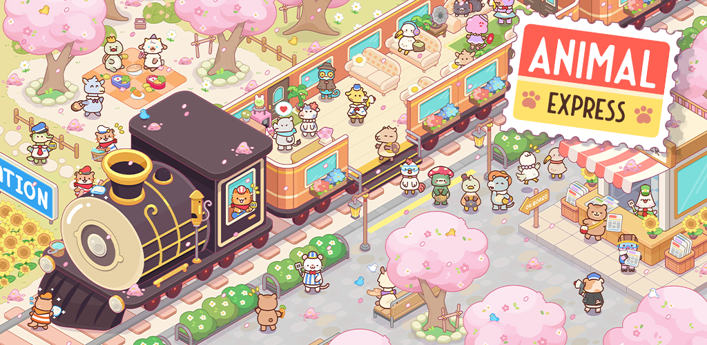 Banner of Animal Express - Train Tycoon 