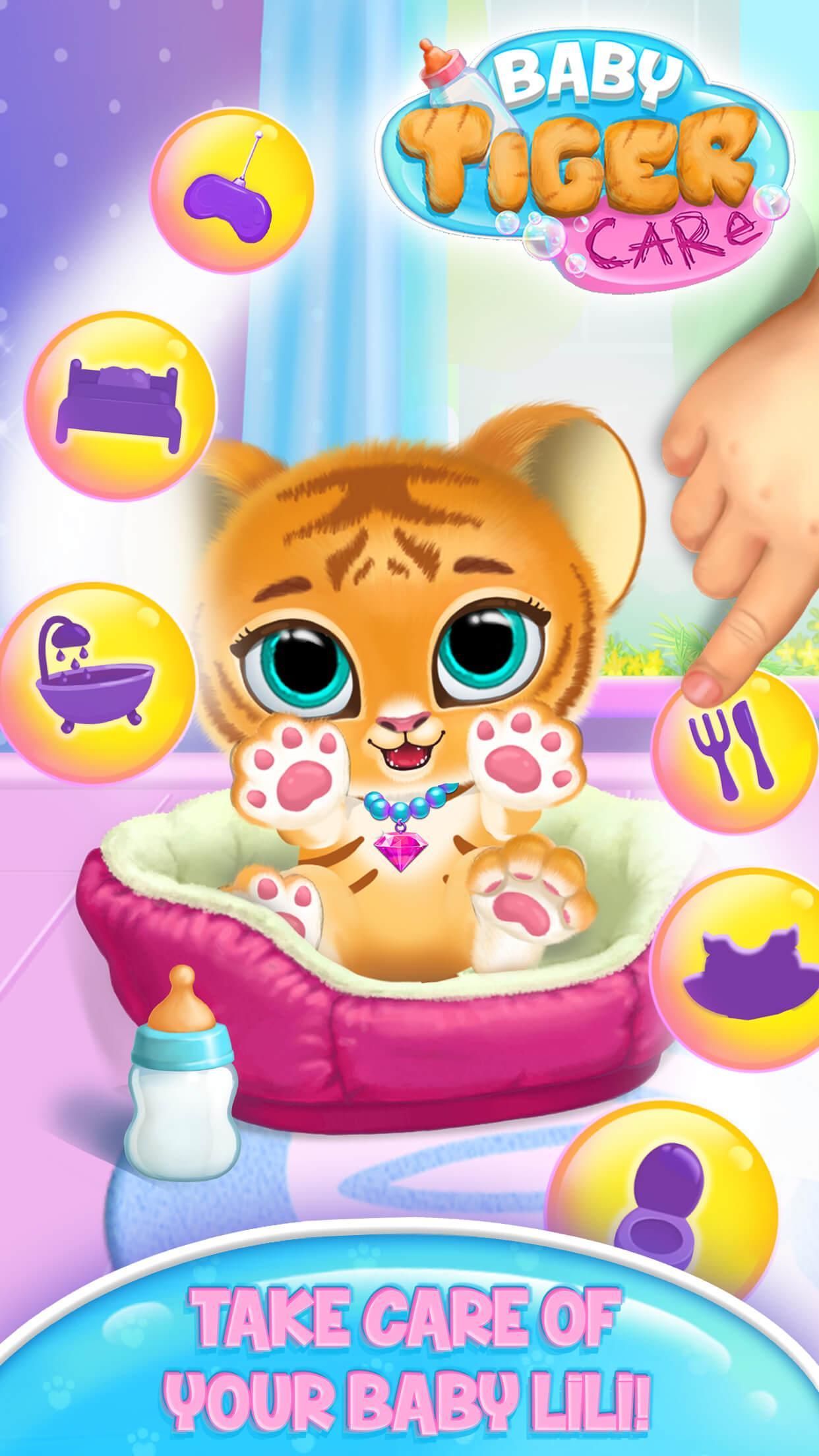 Screenshot 1 of Baby Tiger Care - My Cute Virtual Pet Friend 4.0.50079