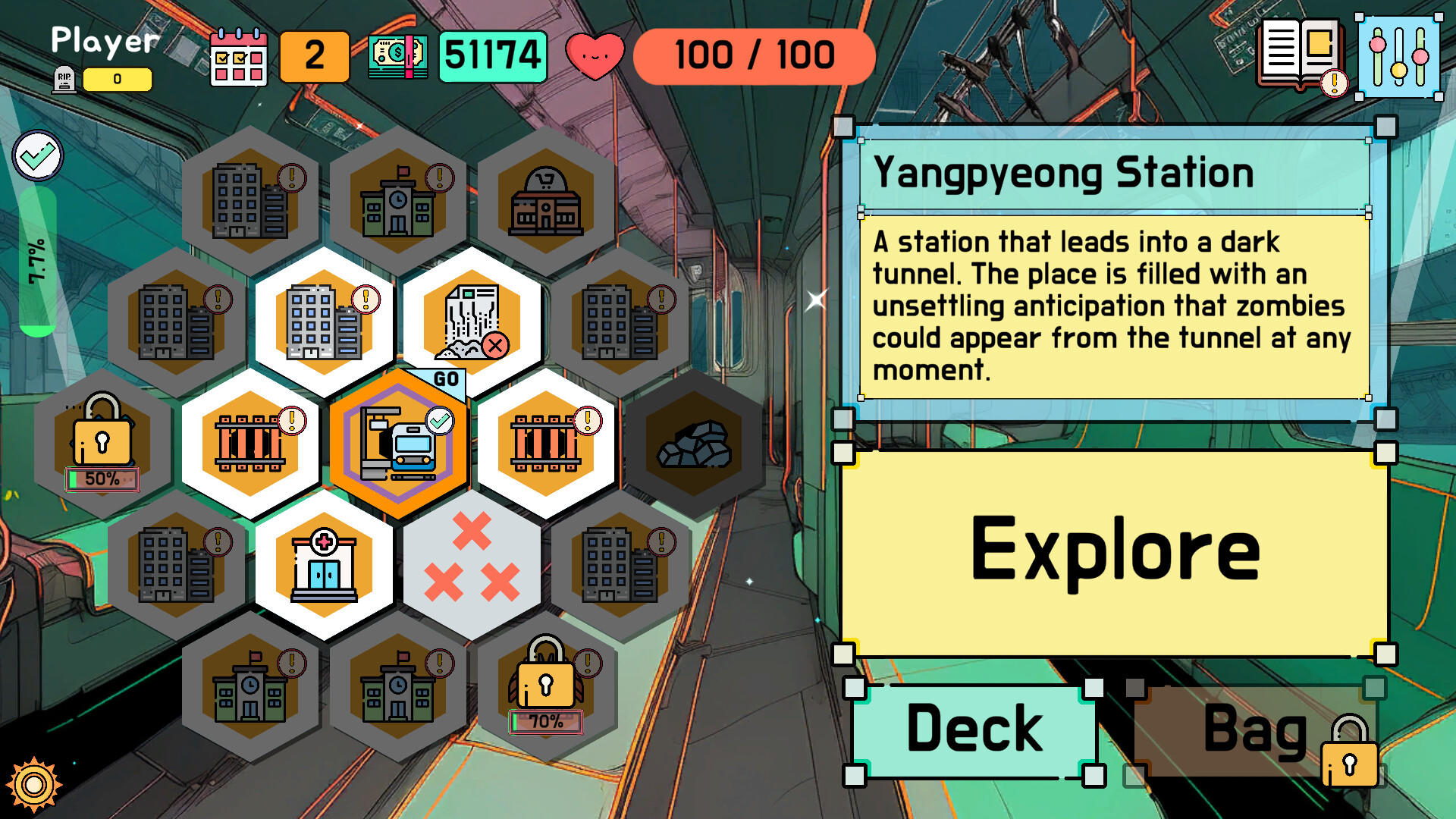 Screenshot of Stations In Seoul: Open World Card Game