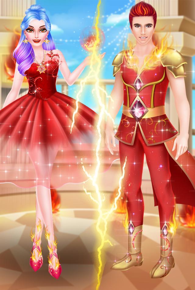 fire princess dress up games Element of Fire Dress up Game