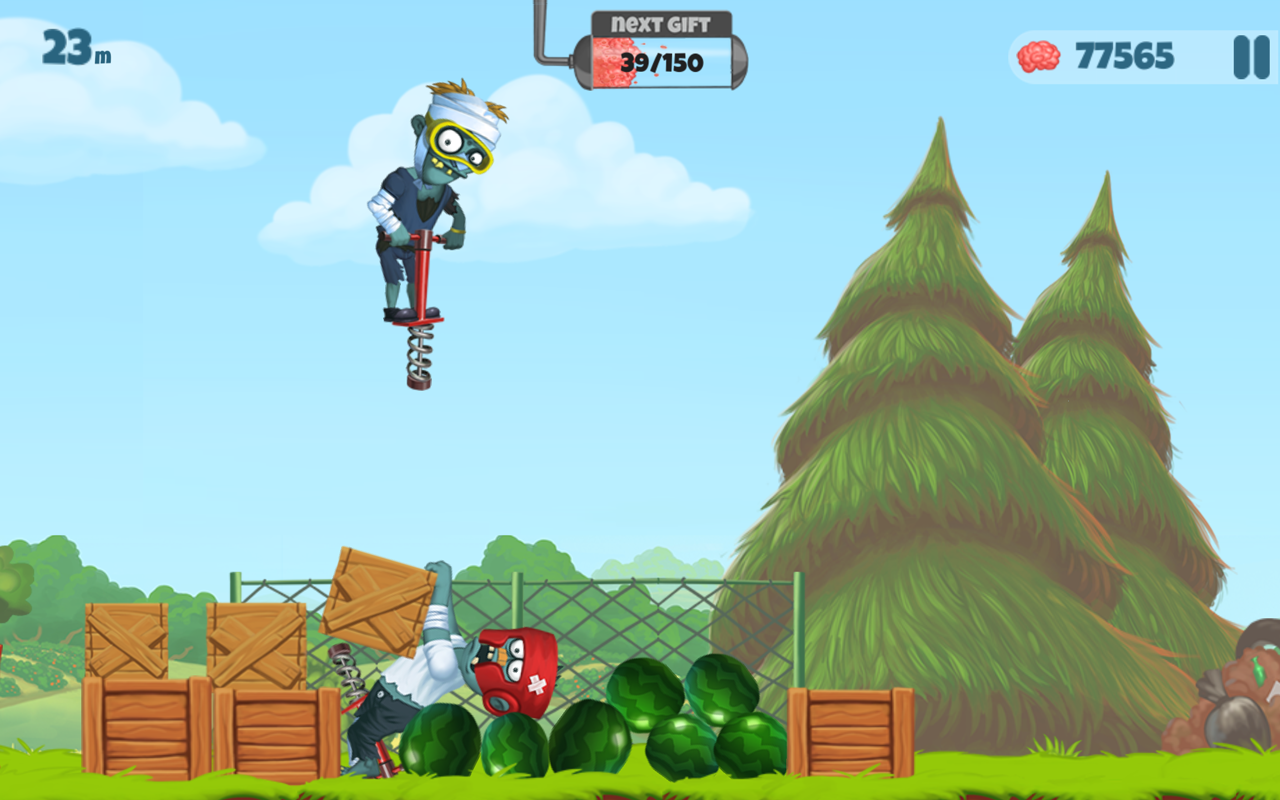 Zombie's Got a Pogo 遊戲截圖