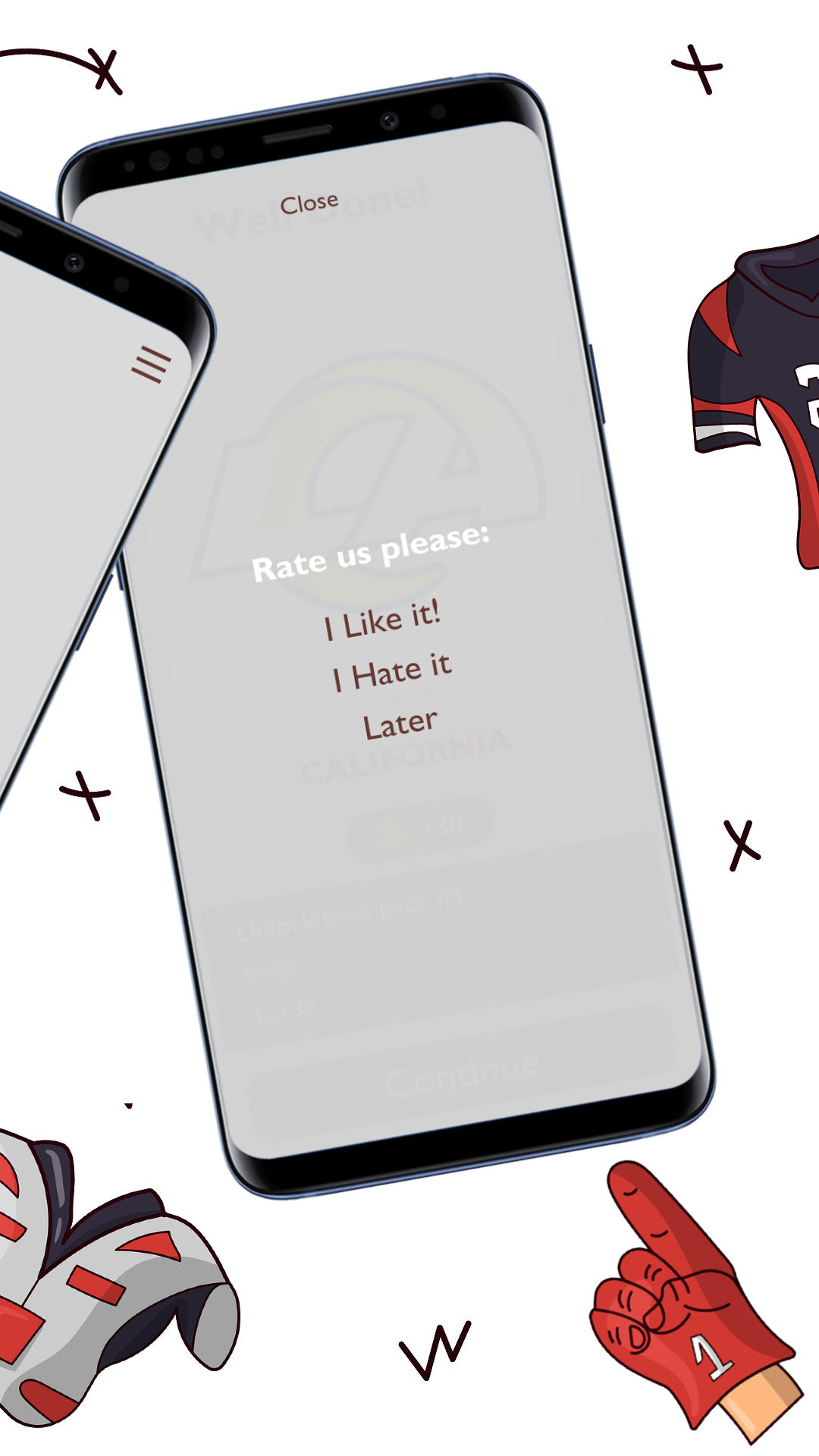 NFL State Quiz Game Screenshot