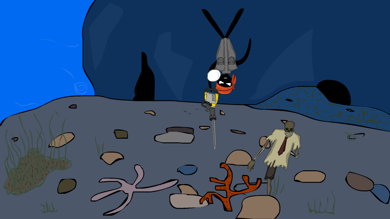 Stickman bunker Game Screenshot