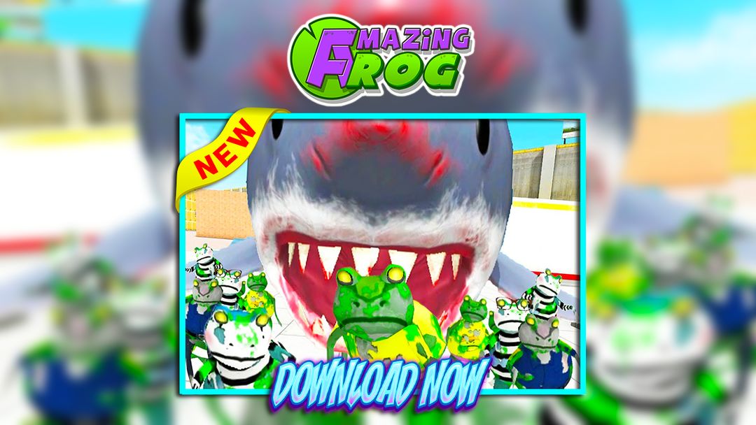 Amazing Frog Fight Shark - Game Adventure screenshot game