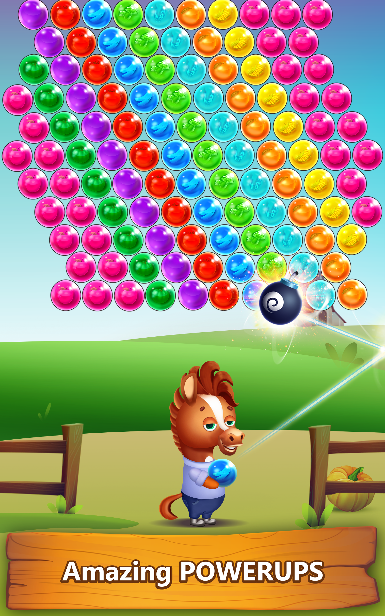 Farm Pop : Bubble Shooter 2025 Game Screenshot