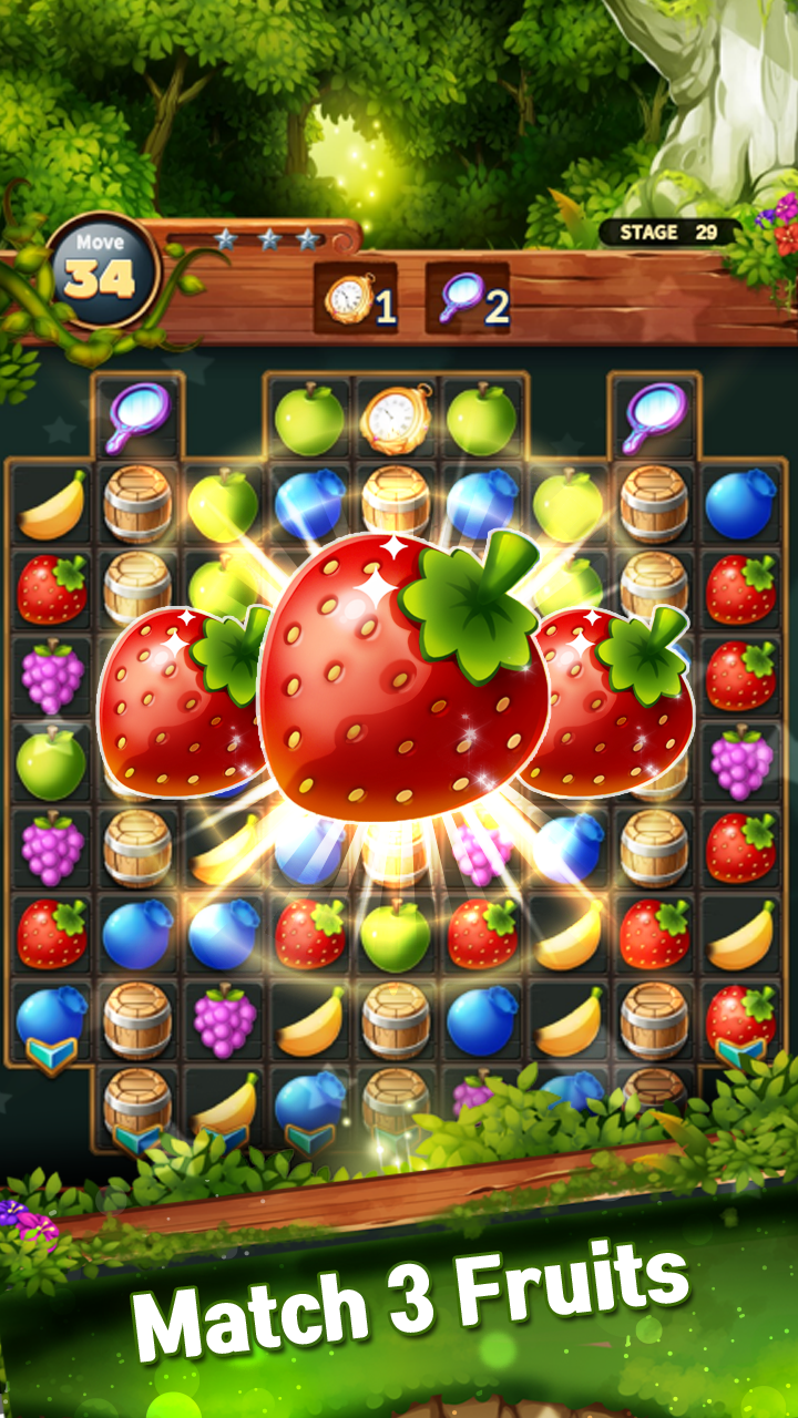 Screenshot 1 of Süßes Obst POP: Match-3-Puzzle 1.7.9