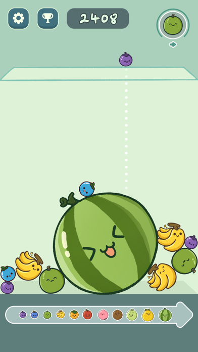 Captura de Tela do Jogo Watermelon Merge Fruits Puzzle