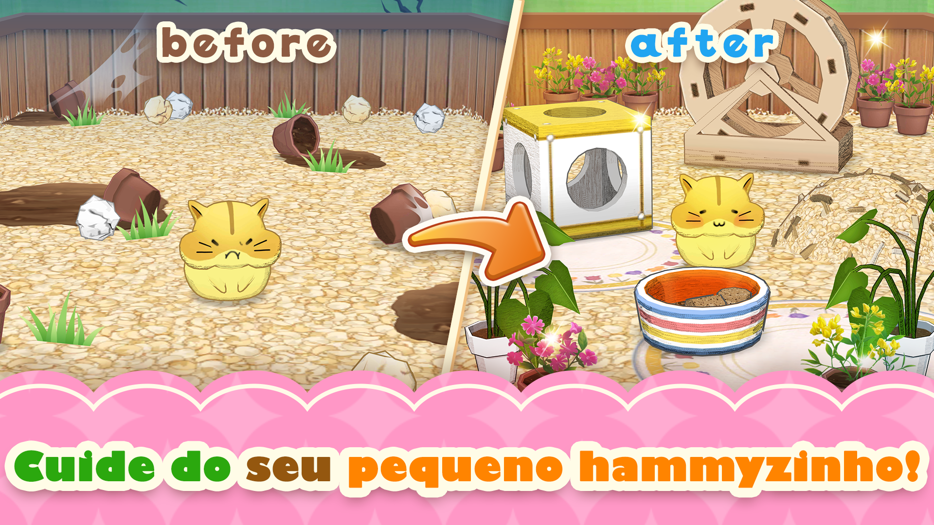 Captura de Tela do Jogo Hamster Life match and home