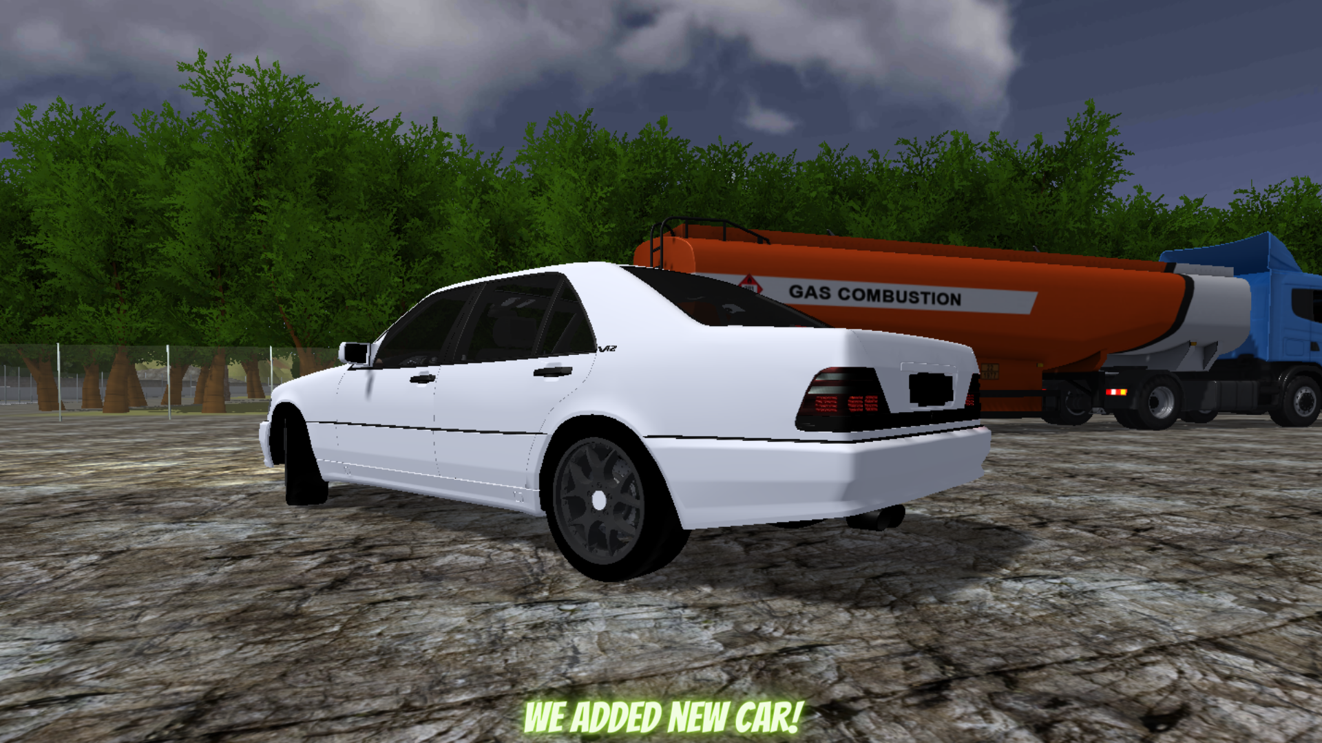 Screenshot of Mercedes Driving Simulator