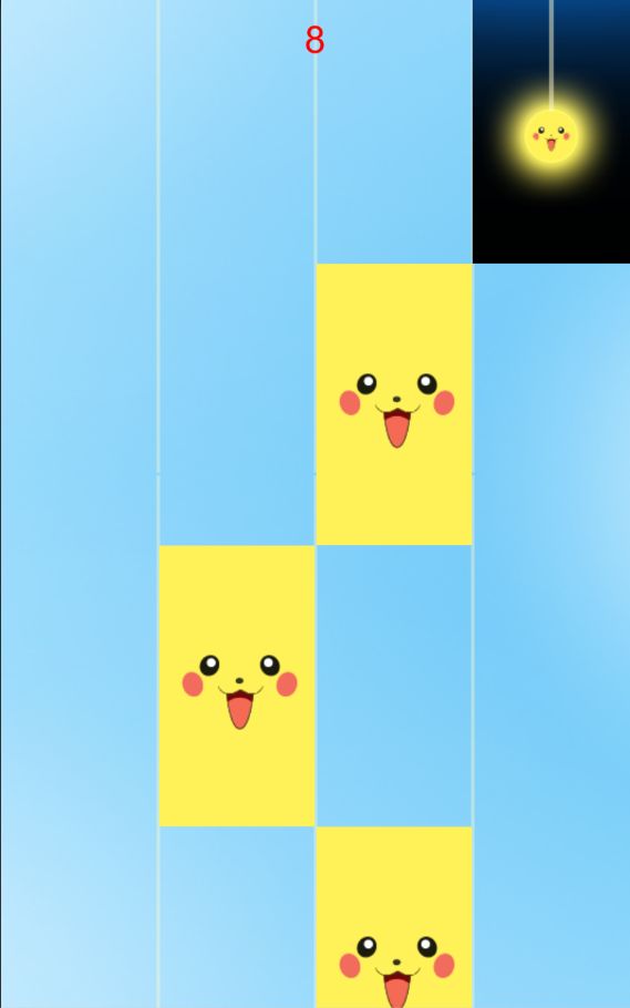 Piano Pikachu 鋼琴水龍頭：皮卡丘瓷磚2遊戲截圖
