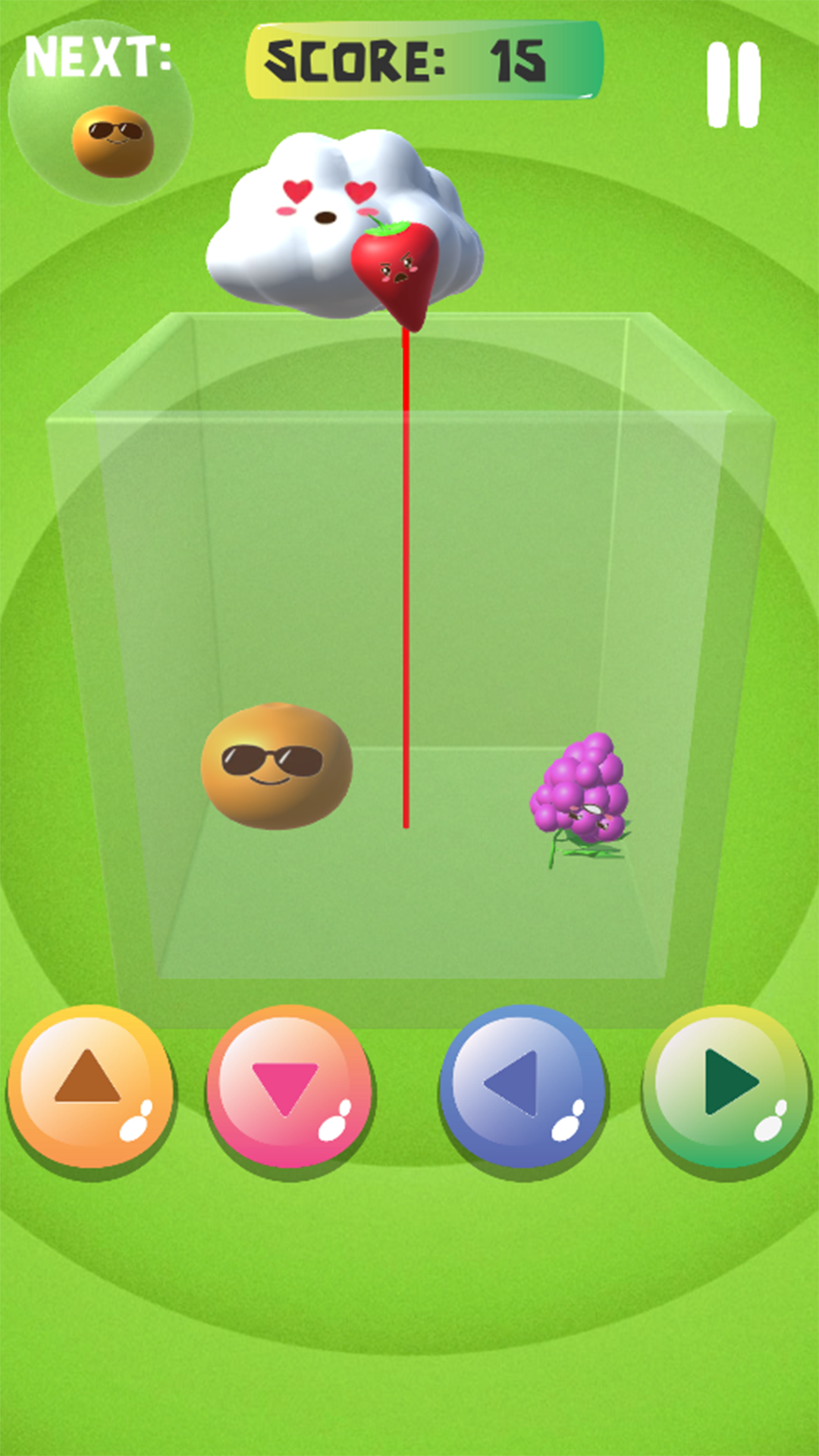 Fruit Watermelon Merge 3D Game Game Screenshot