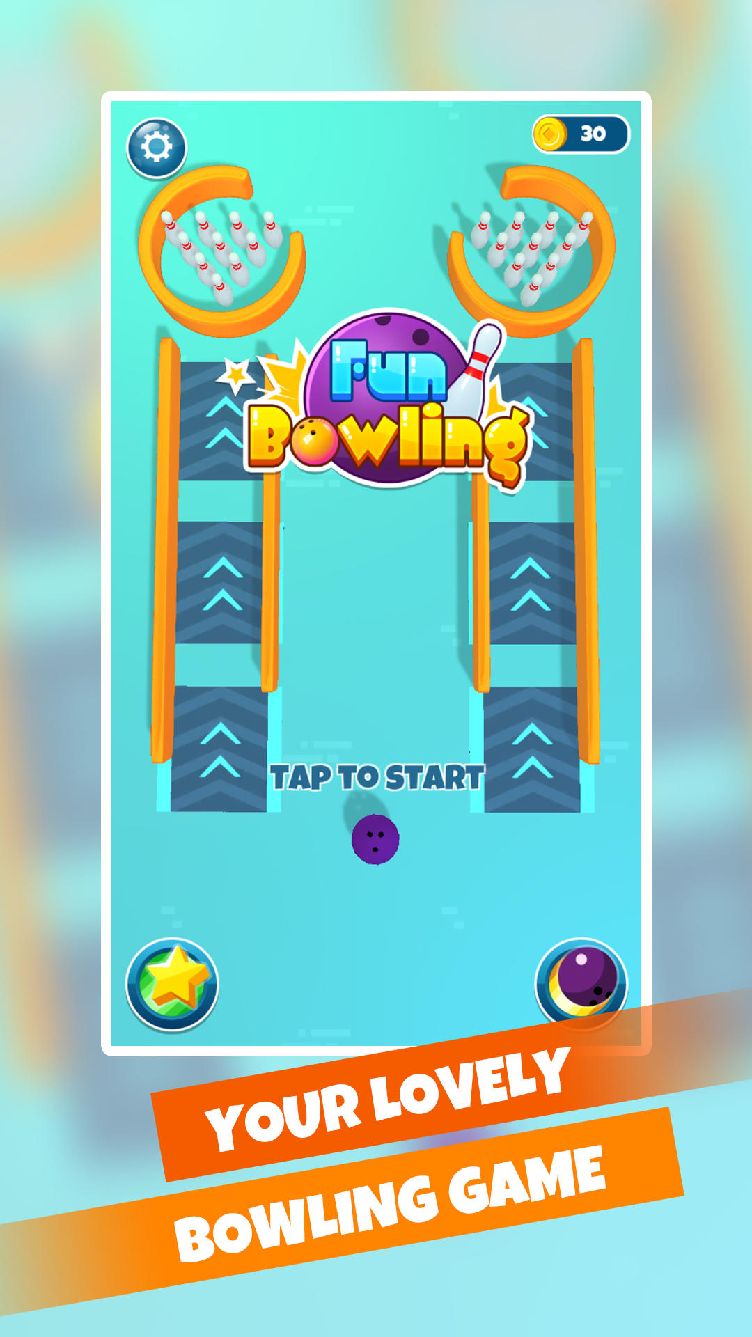 Screenshot 1 of bowling yang menyenangkan 1.0.2