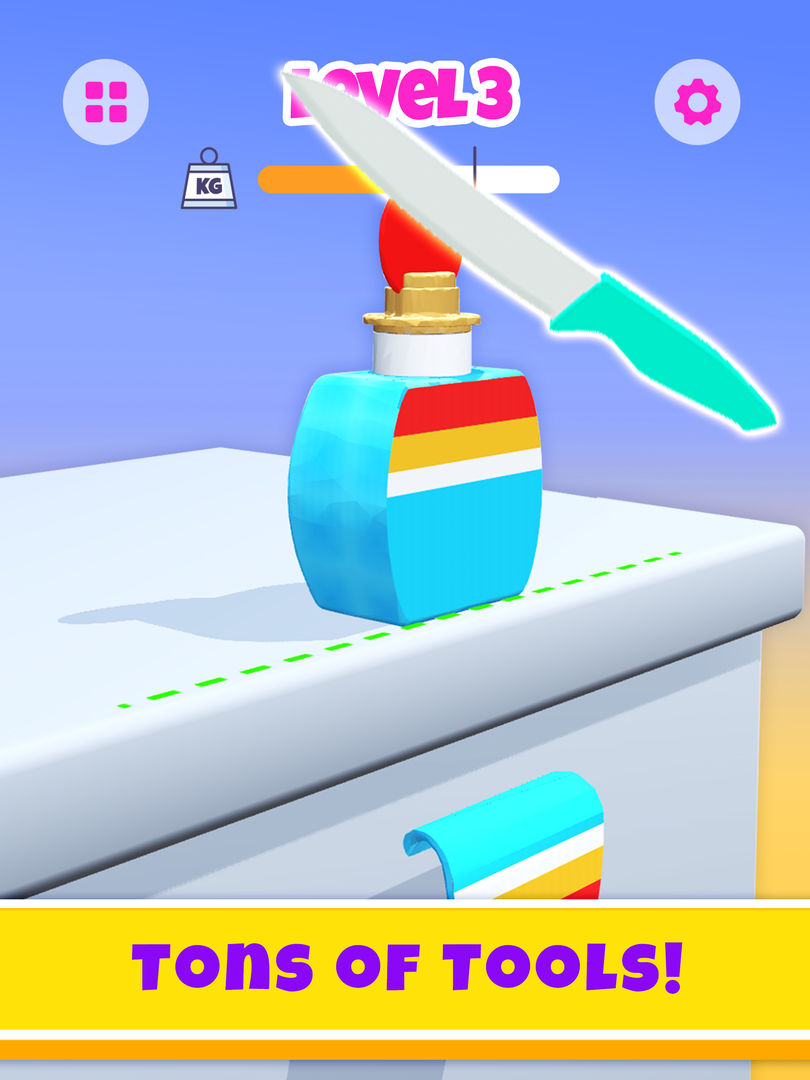 Screenshot of ASMR Slicing Game Soap Cutting