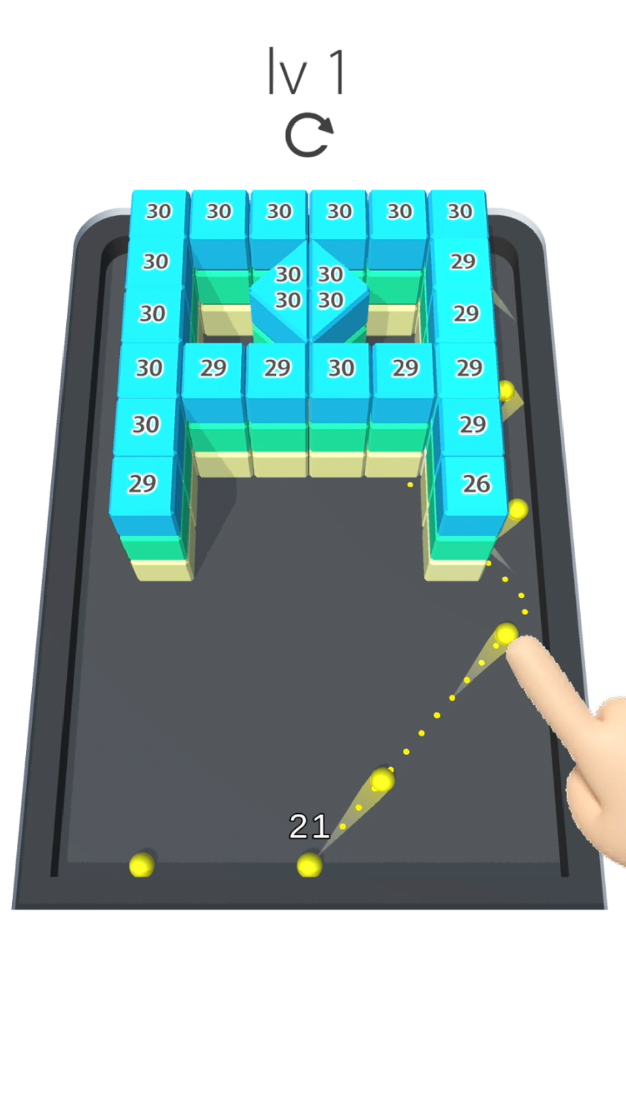 Super Balls - 3D Brick Breaker Game Screenshot