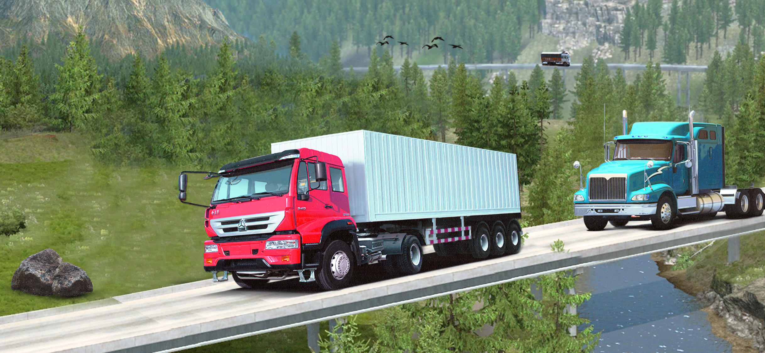 US Euro Cargo Truck Driver ภาพหน้าจอเกม