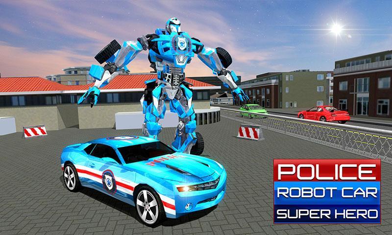 Police Car Robot Superhero ภาพหน้าจอเกม