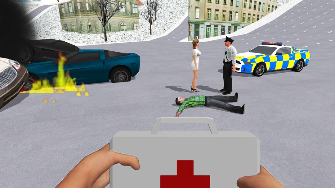 구급차 시뮬레이터 - 자동차 운전 의사 게임 스크린 샷