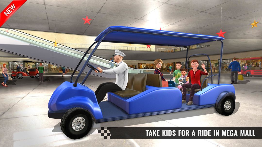 Screenshot of Shopping Mall Smart Taxi: Family Car Taxi Games