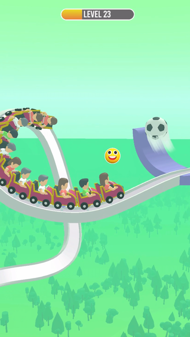 Cart Crash: Roller Coaster Game Screenshot