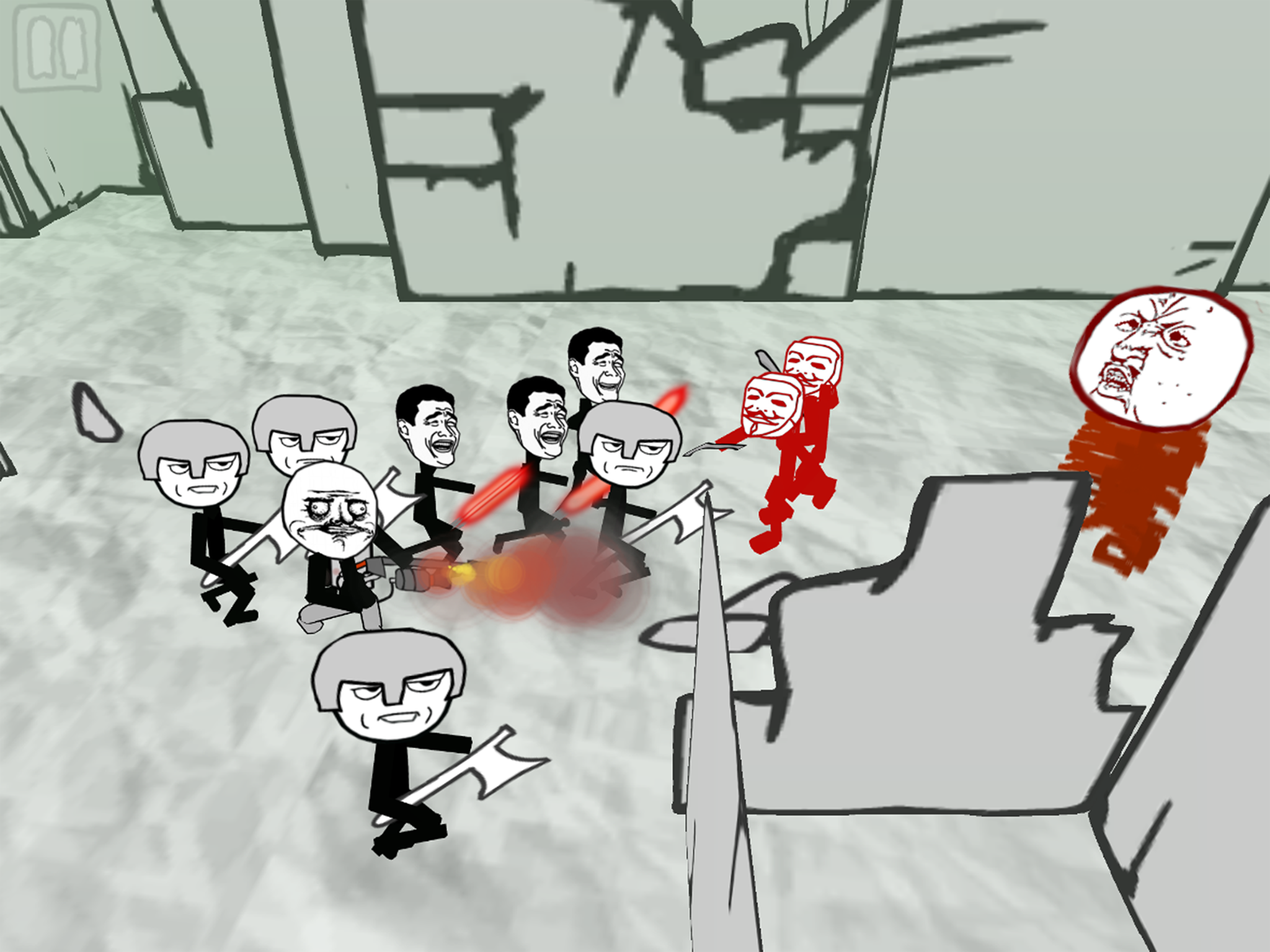 Stickman Meme Battle Simulator Game Screenshot