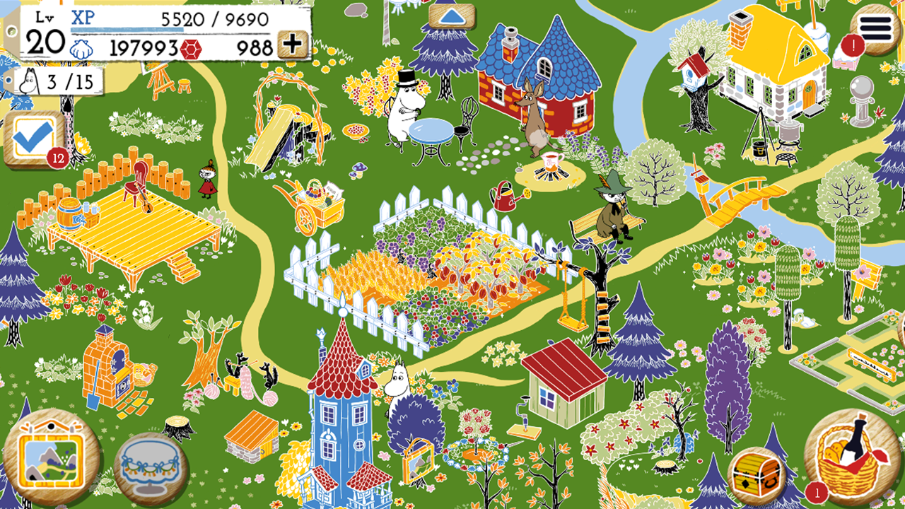 Captura de Tela do Jogo MOOMIN Welcome to Moominvalley