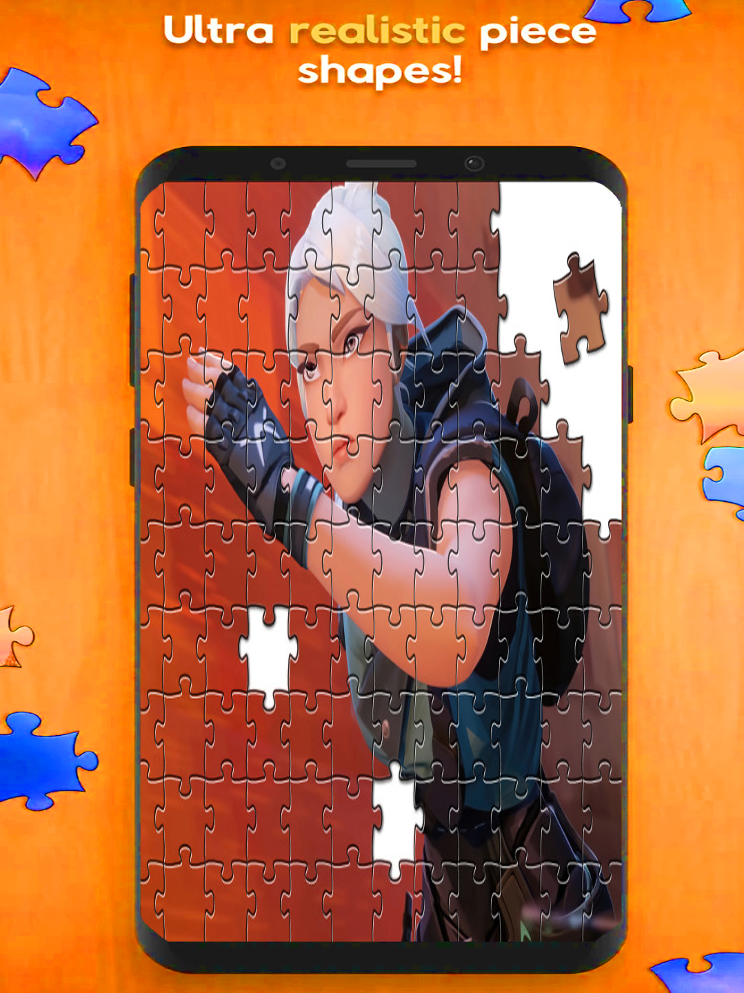 Captura de Tela do Jogo Awesome Valorant Jigsaw Puzzle