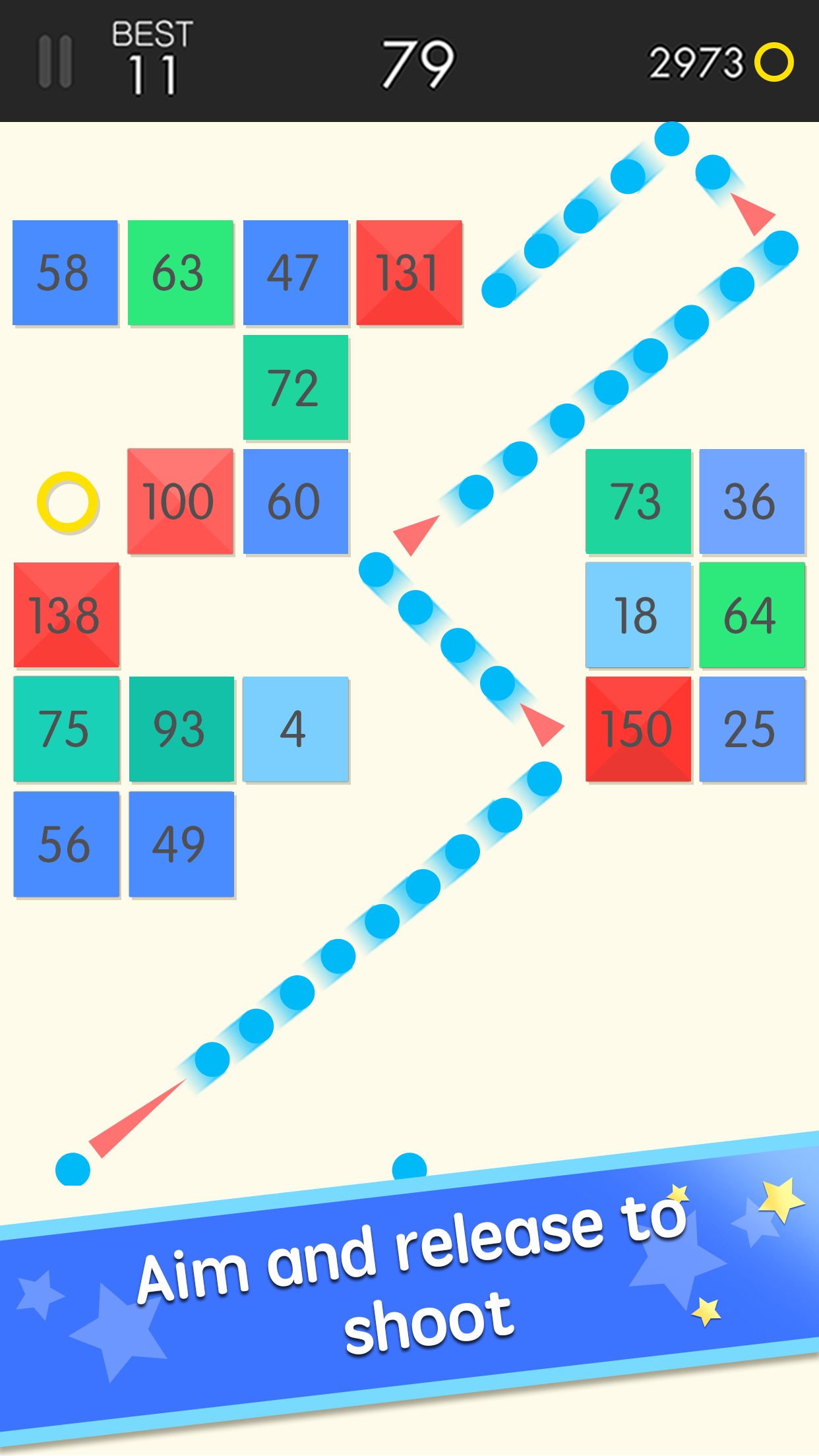 Screenshot 1 of Ballbreaker - Juegos de bolas contra bloques 2.5.5