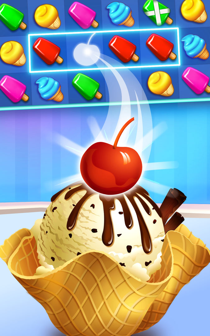 Ice Cream Paradise: Match 3 screenshot game