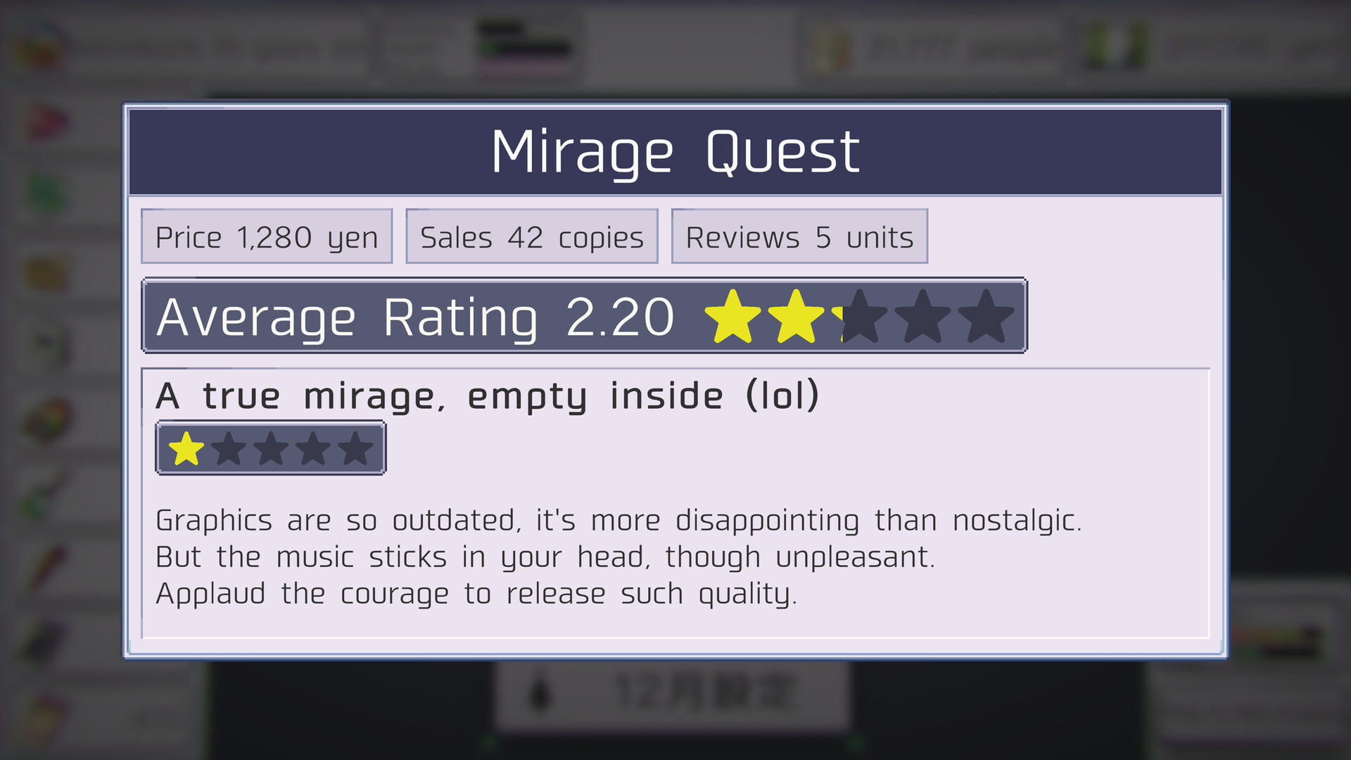 Life of a Lonely Indie Game Developer Game Screenshot