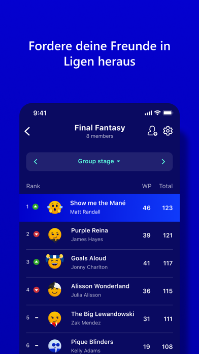 UEFA Gaming: Fantasy Football 게임 스크린 샷