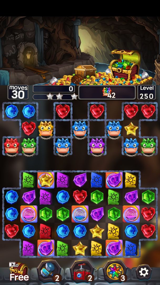 Jewel Mine Quest: Match-3 screenshot game