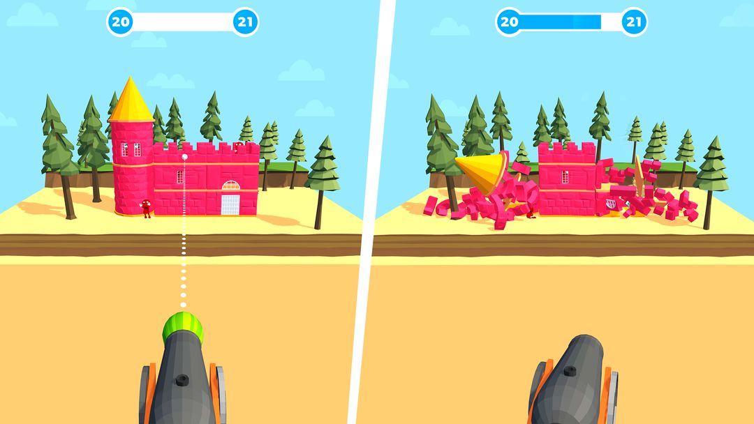 Screenshot of Slingshot Smash－Shooting Range