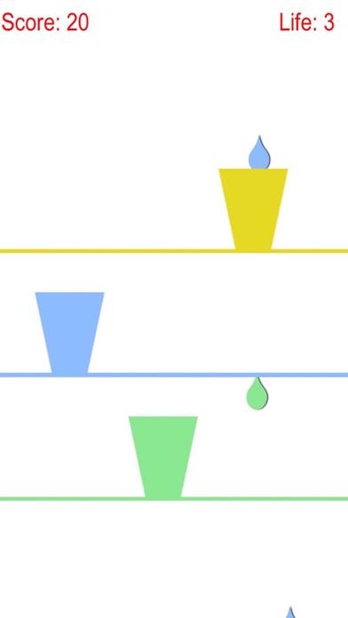 Captura de Tela do Jogo Collect Colorful Raindrop With Glass Cup at Finger Tip Free