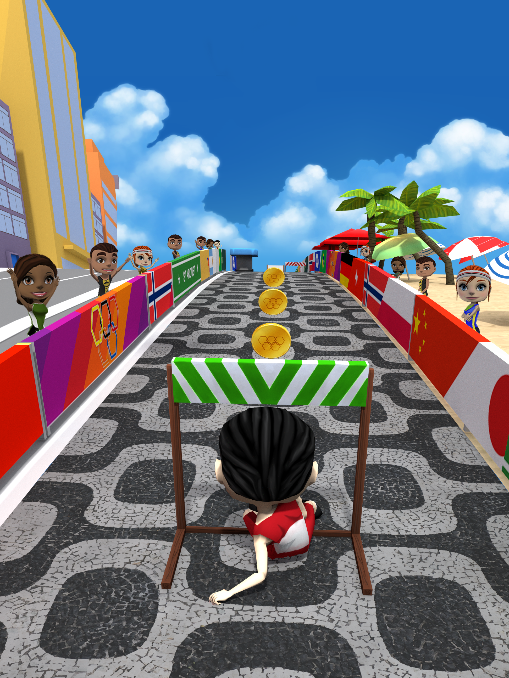 Endless Running Rio Game Screenshot