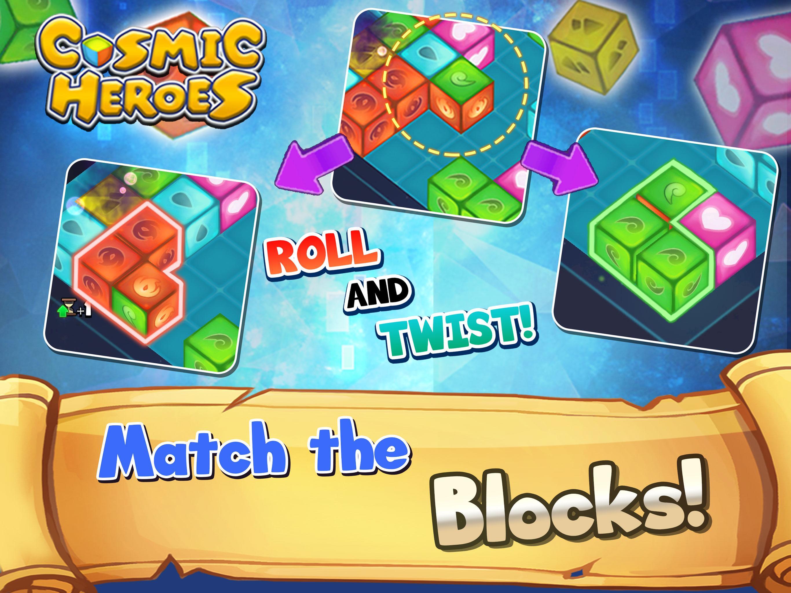Cosmic Heroes - 3D Puzzle x RPG Game Screenshot