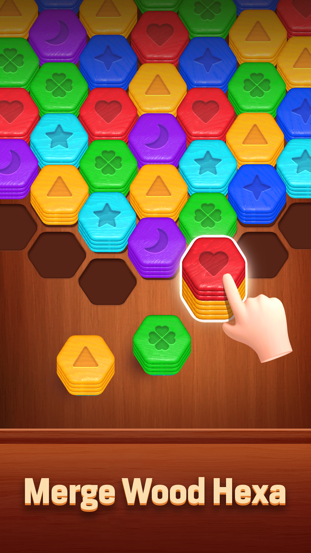 Captura de Tela do Jogo Wood Hexa - Color Sort Puzzle