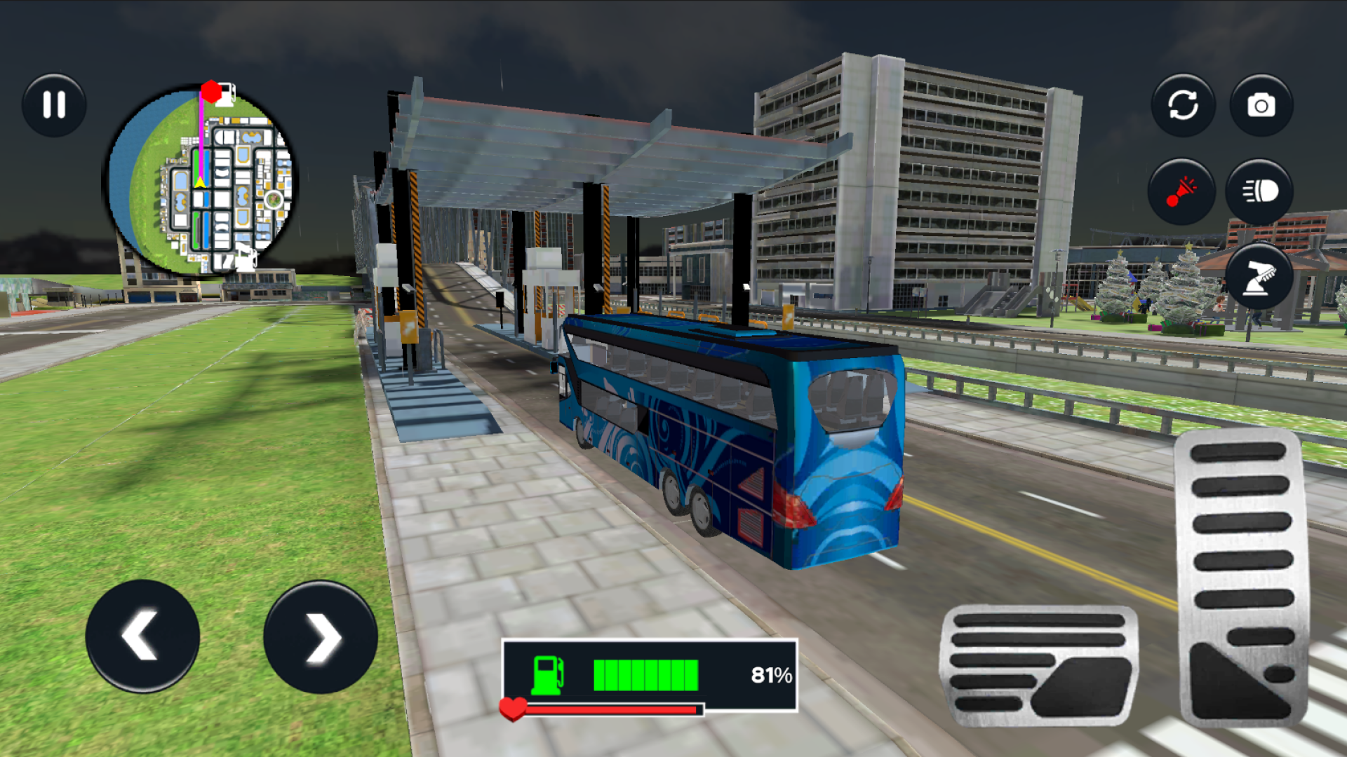 Tech Bus Driving Sim Game ภาพหน้าจอเกม