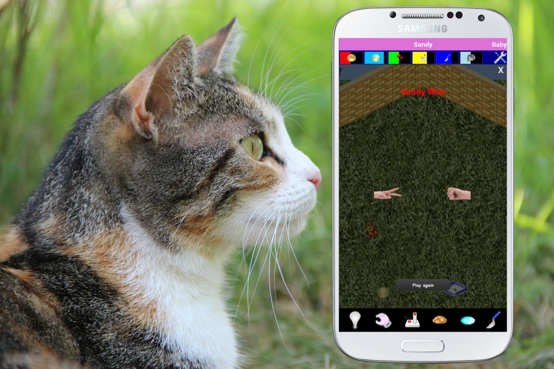 Screenshot of Cat Care Tamagotchi