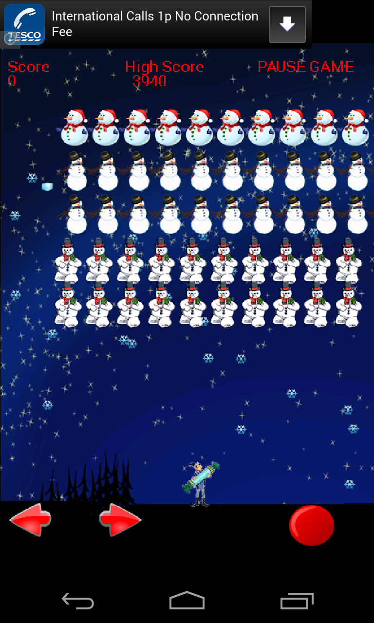 Frozen Invaders 遊戲截圖