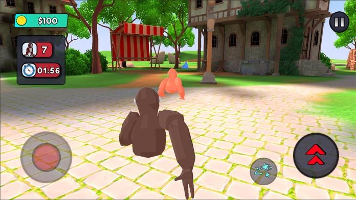 Gorilla Survival Hide And Hunt ภาพหน้าจอเกม