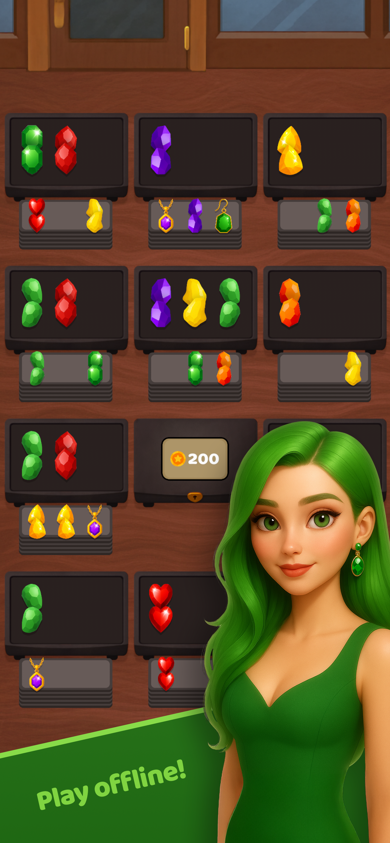 Jewelry Match Game Screenshot