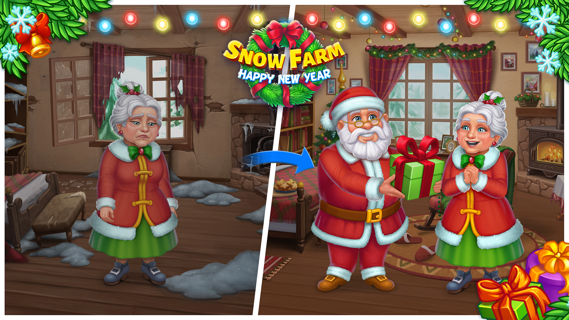Snow Farm - Santa Family story Game Screenshot