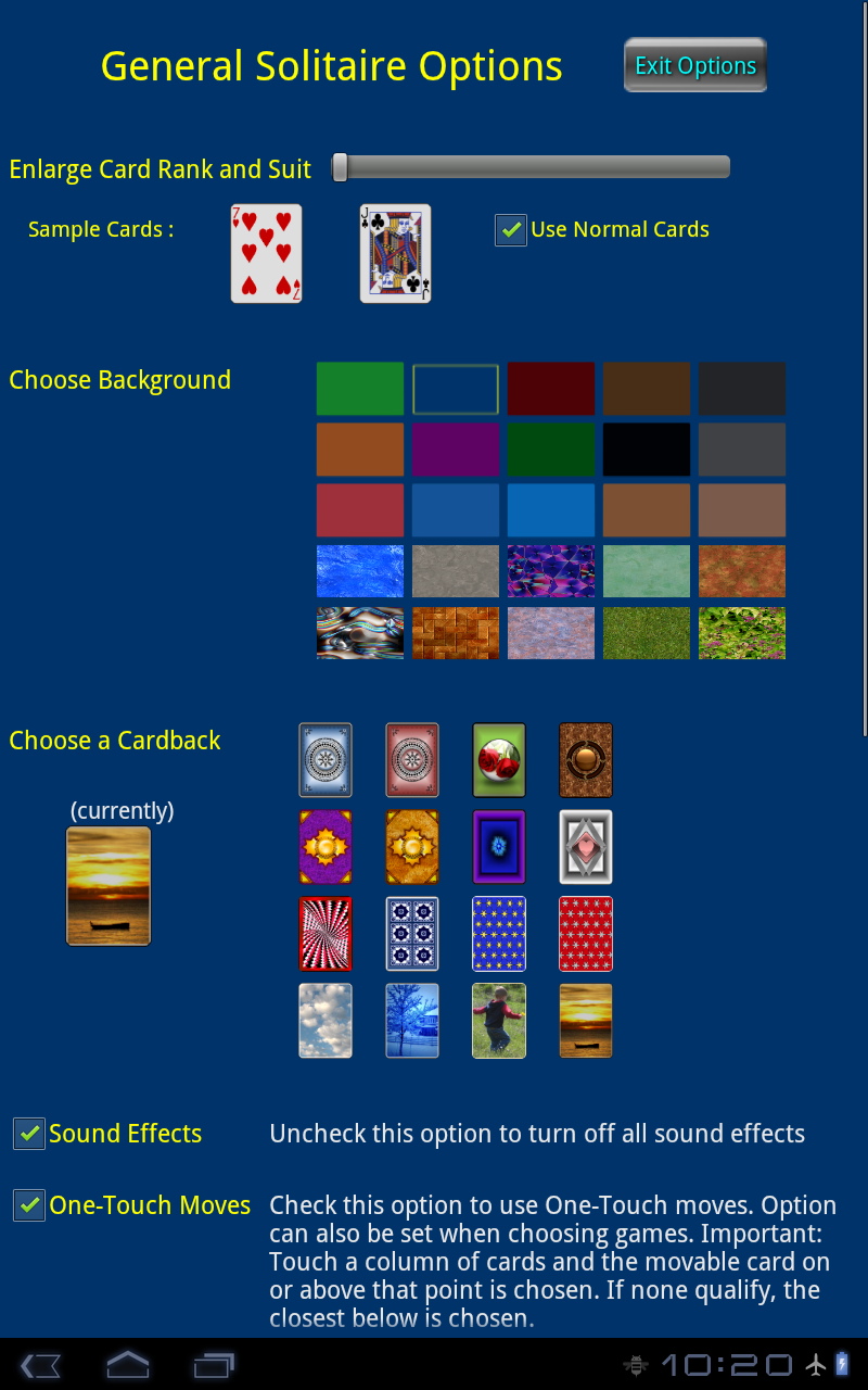 Stellar Solitaire Game Screenshot