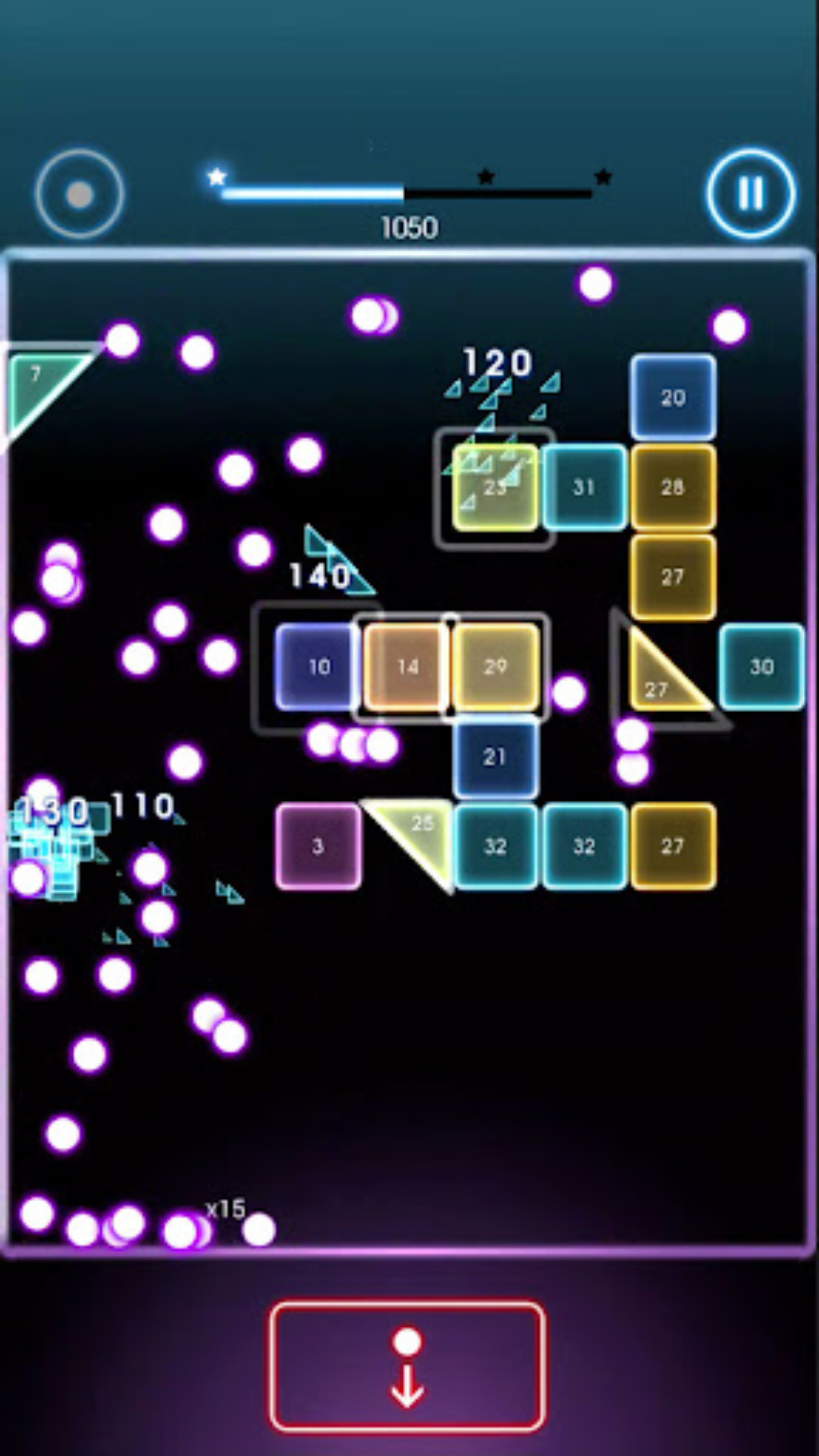 Bricks Breaker Quest Game Screenshot