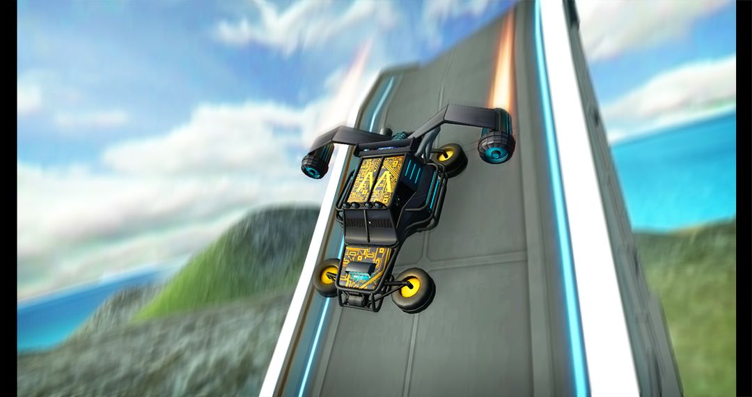 Screenshot of Flying Stunt Car Simulator 3D